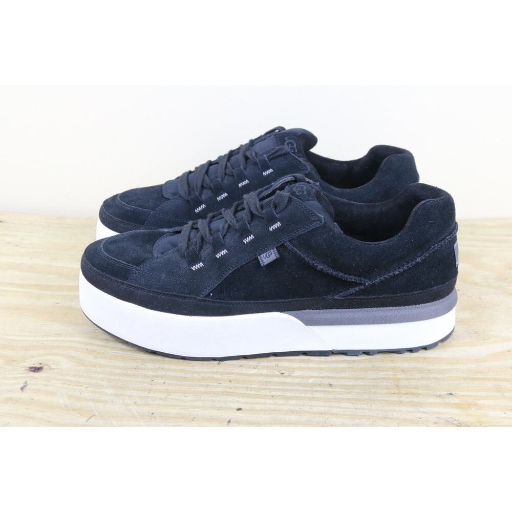 New Ugg Sneakers Mens 13 Black Suede Goldencush Platform Shoes